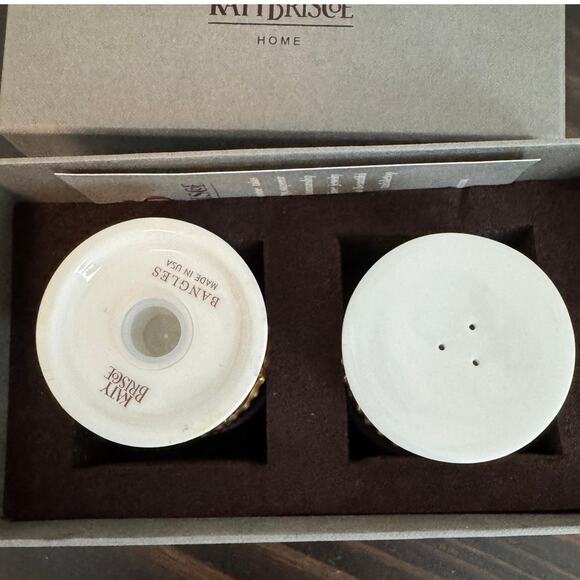 NIB Katy Briscoe Bangles Bone China  Salt & Pepper Shakers - Picture 3 of 5